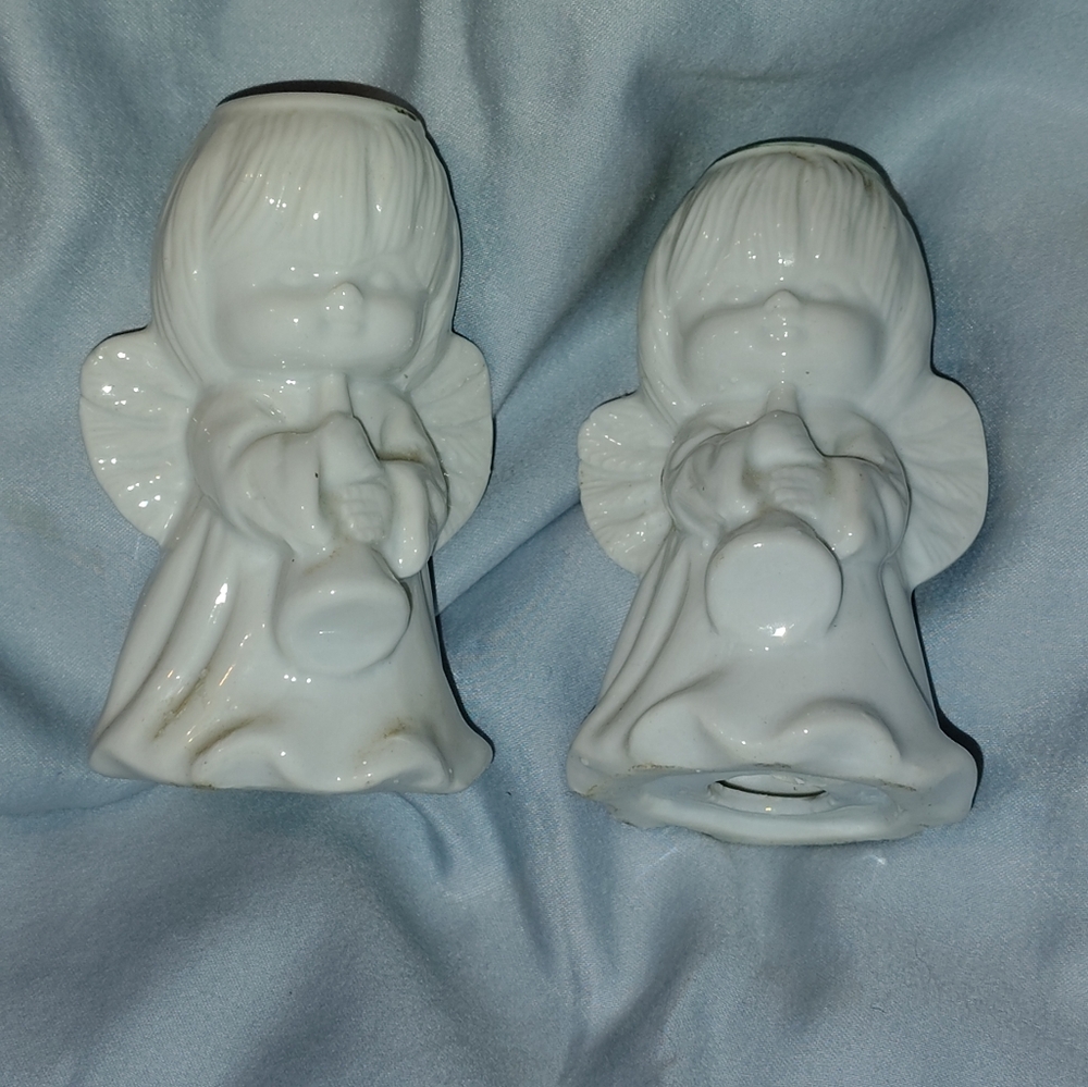 Ceramic Angel Salt Figurines- Decorations